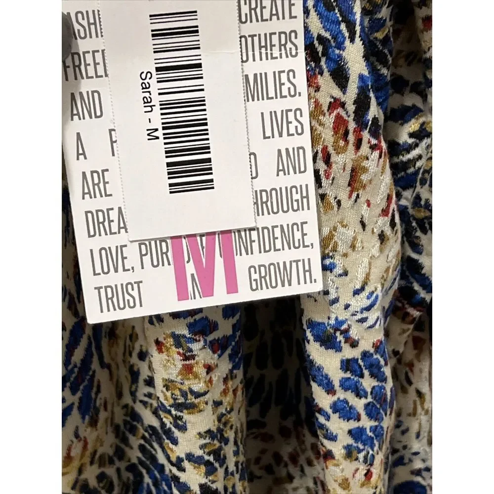Lularoe Open Front Long Cardigan Jacket Womens Size M Sarah NWT‎  Pockets NEW